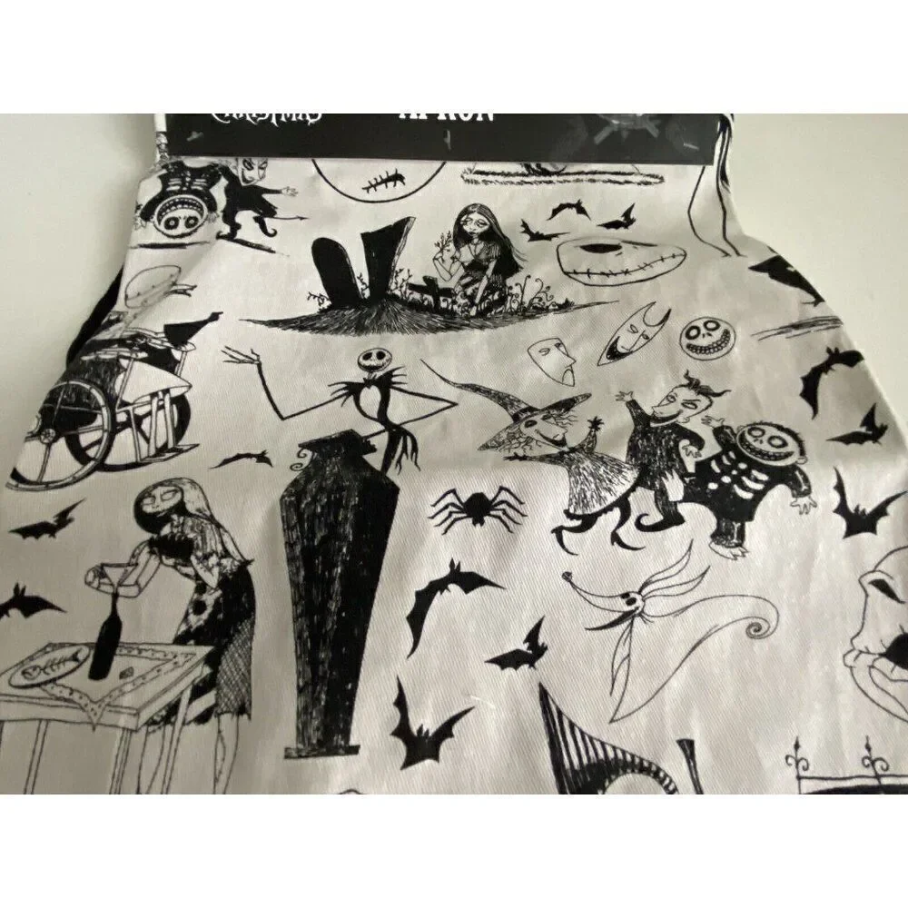 Disney The Nightmare Before Christmas‎ Apron Adult One Size Jack Zero Sally NEW
